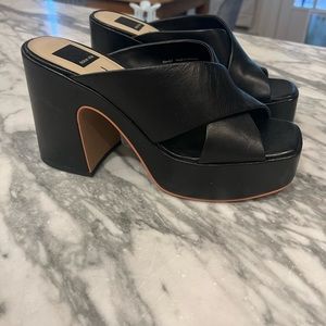 Dolce Vita Wonder Black Heeled Platforms, 8.5 never worn.